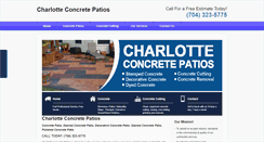 Desktop Screenshot of charlotteconcretepatios.com